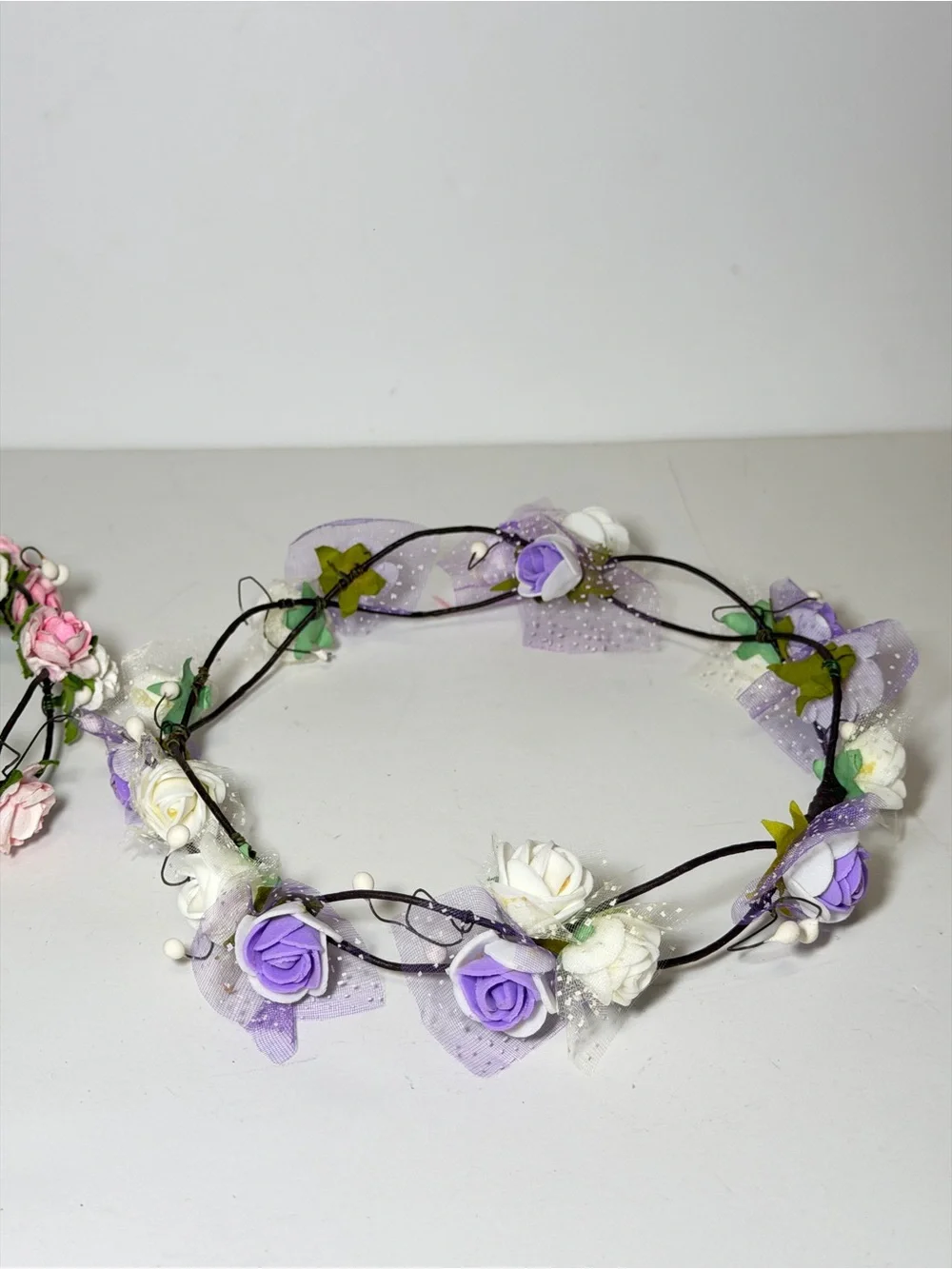 Kids Floral Hair Accessory Bundle - Flower Crowns, Headbands & Hair Pins
